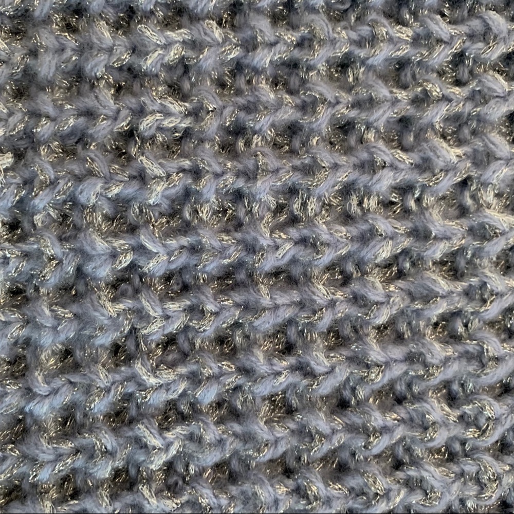Blue Crochet Cowl Scarf - Picture 4 of 4